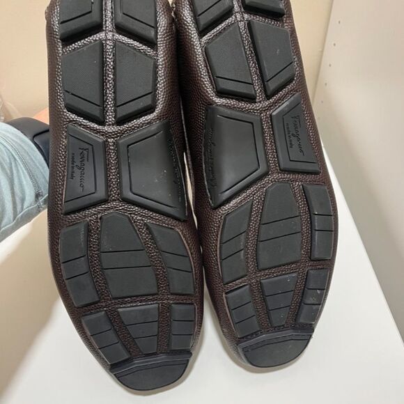 Men’s Brown Ferragamo Loafer Slip On - Picture 4 of 6